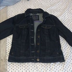 dark dark blue jean jacket